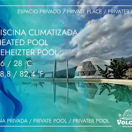 Kamp alanı Domo Volcano Experience Piscina Climatizada